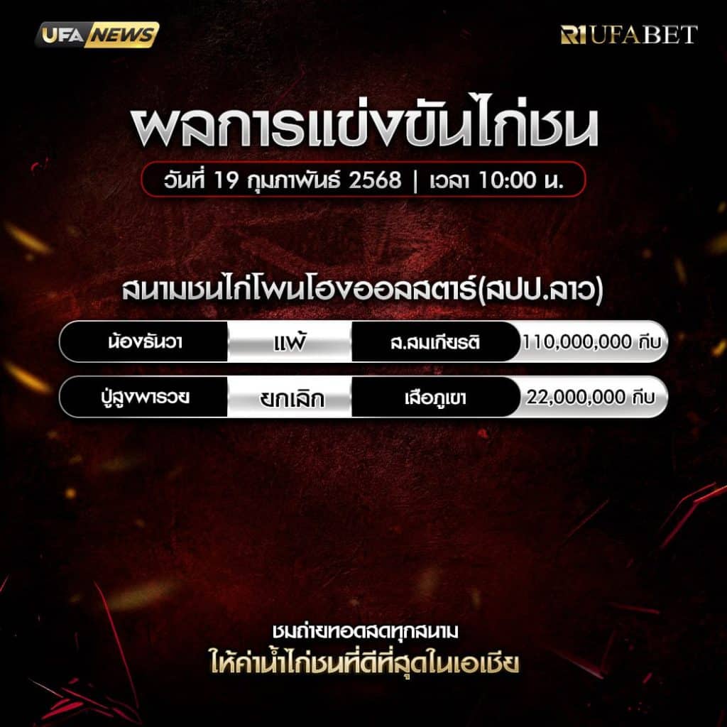 ผลไก่ชน19-02-68
