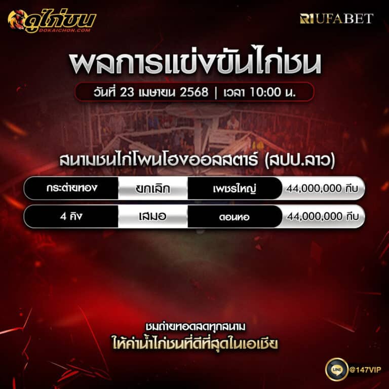 ผลไก่ชน23-04-68