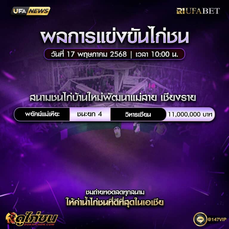 ผลไก่ชน17-05-68