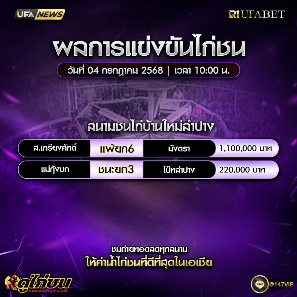 ผลไก่ชน04-07-68