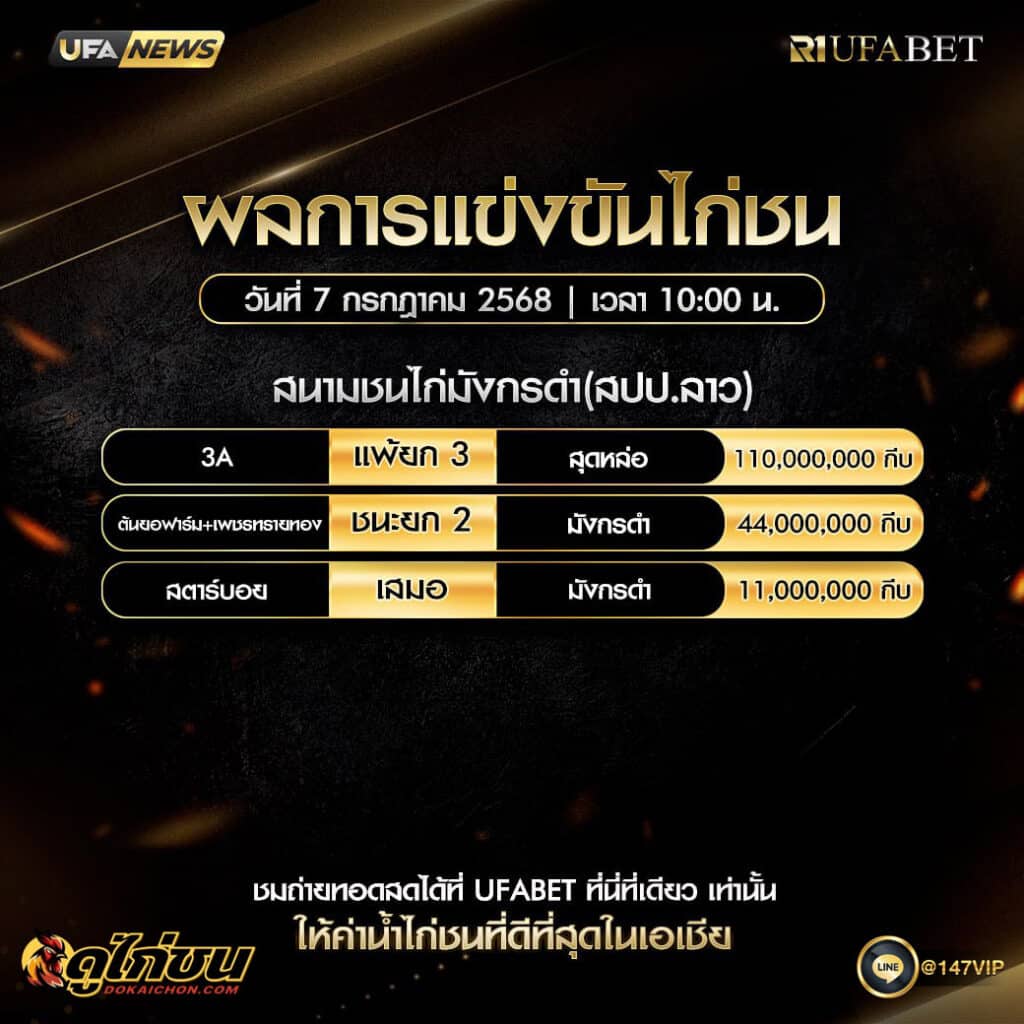 ผลไก่ชน07-07-68