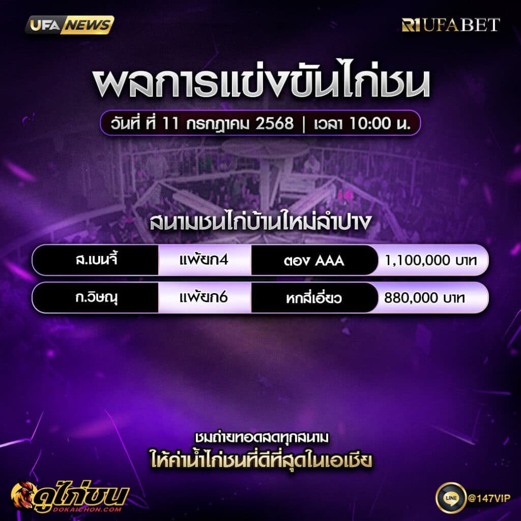 ผลไก่ชน11-07-68