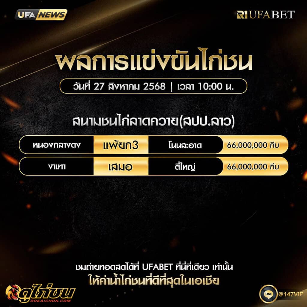 ผลไก่ชน27-08-68