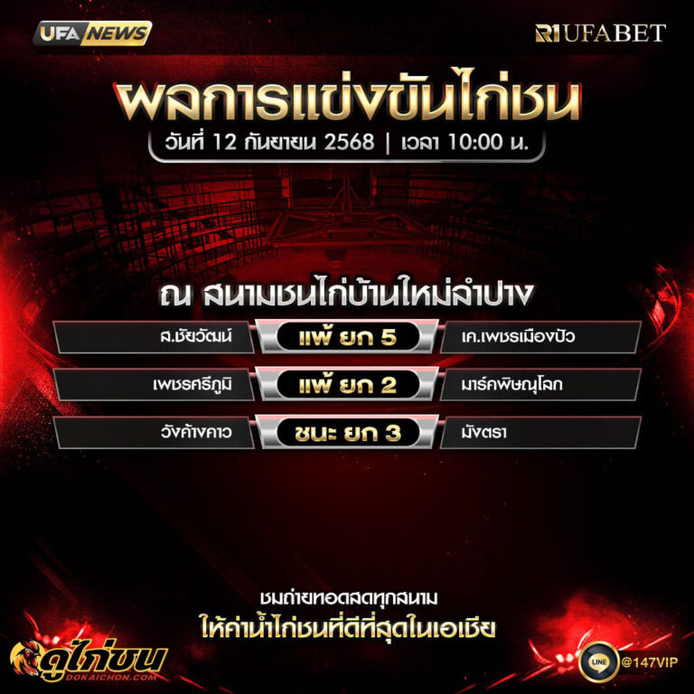 ผลไก่ชน12-09-68