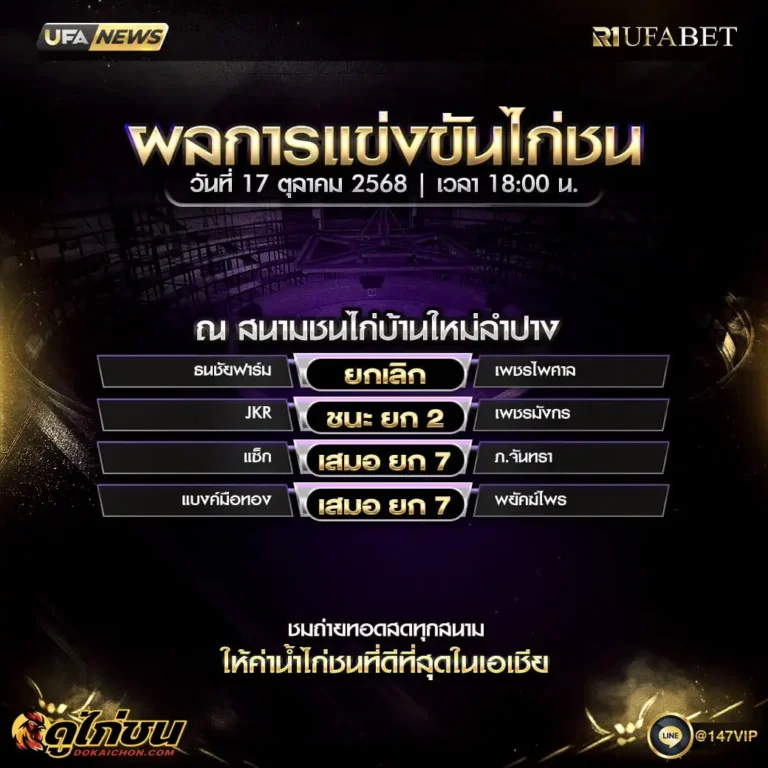 ผลไก่ชน17-10-68