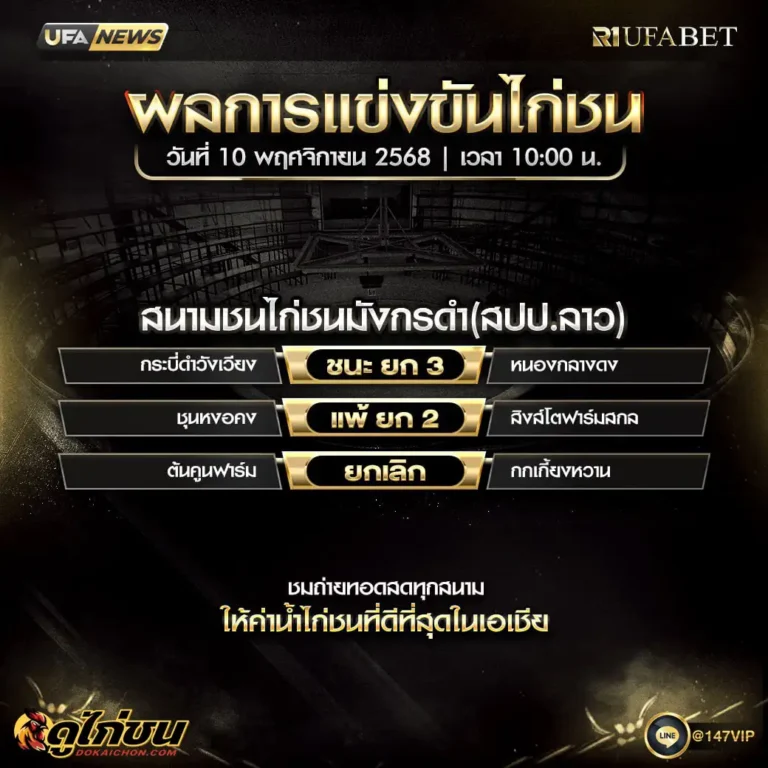 ผลไก่ชน10-11-68