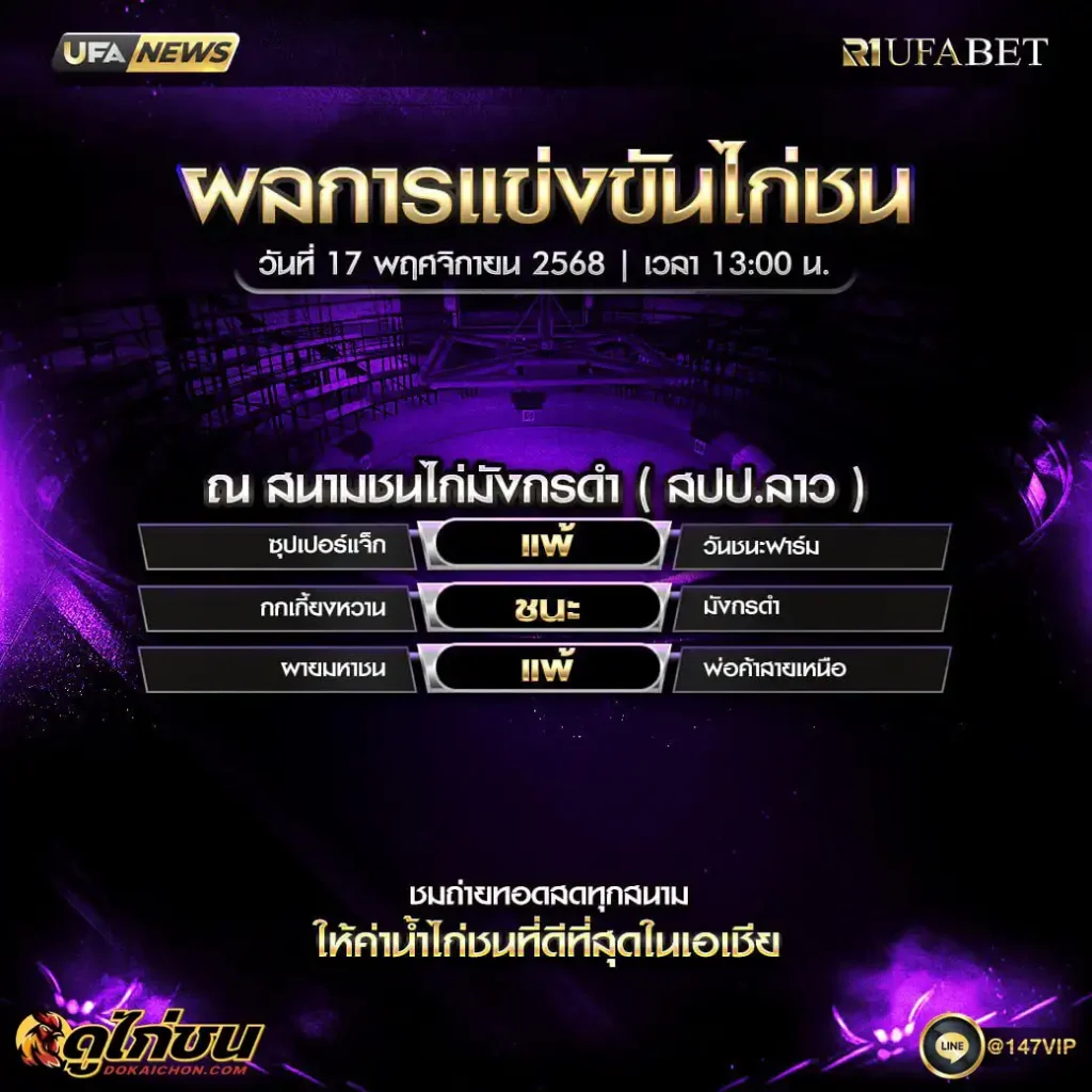 ผลไก่ชน17-11-68