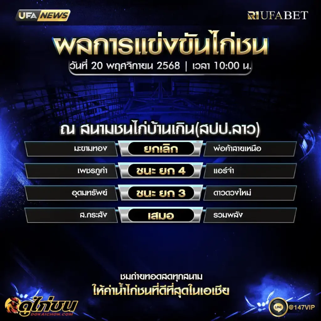 ผลไก่ชน20-11-68