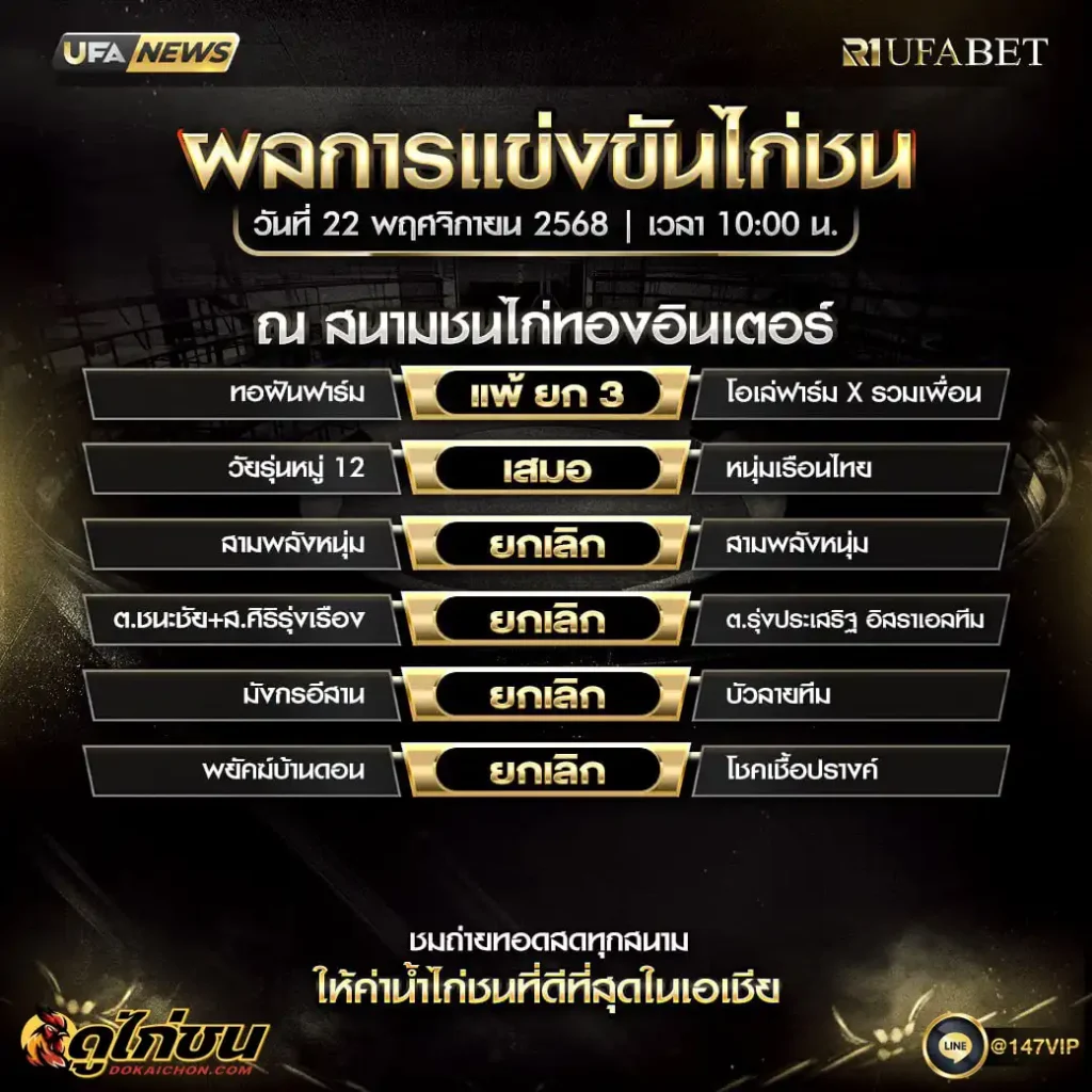 ผลไก่ชน22-11-68