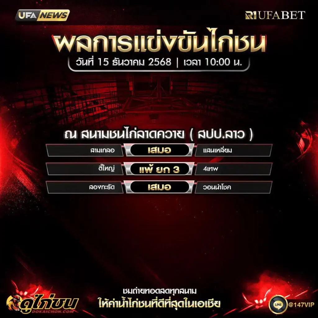 ผลไก่ชน15-12-68